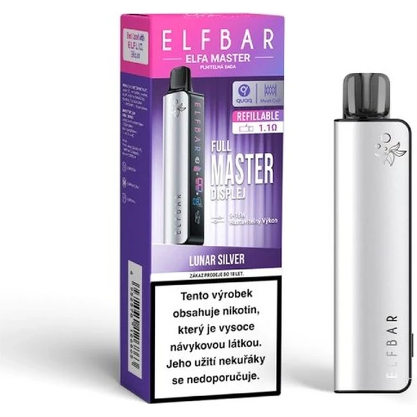 ElfBar ELFA Master Pod elektronická cigareta 850mAh Lunar Silver - Elektronické cigerety - Obrázok 223F000N01