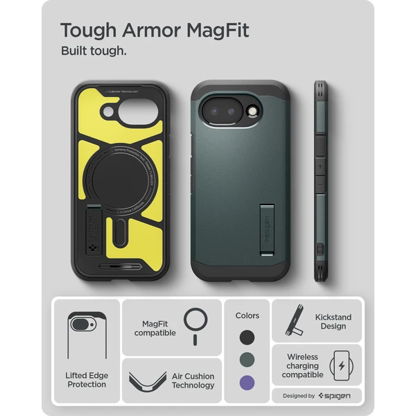 Spigen Tough Armor MagSafe kryt Google Pixel 10a abyss green - Puzdra - Obrázok 223dca05deba490b832decacd0edc182