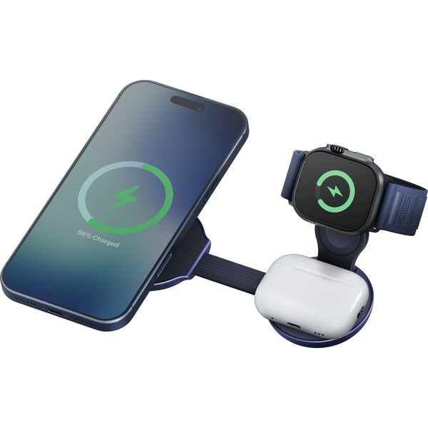 ENERGEA AluMag Trio 2 MagSafe 3v1 (Qi 2.2) hliníková 25W nabíjačka indigovo modrá - Nabíjačky - Obrázok 2262fd3b99a54a668e8cbfa7297e2d96