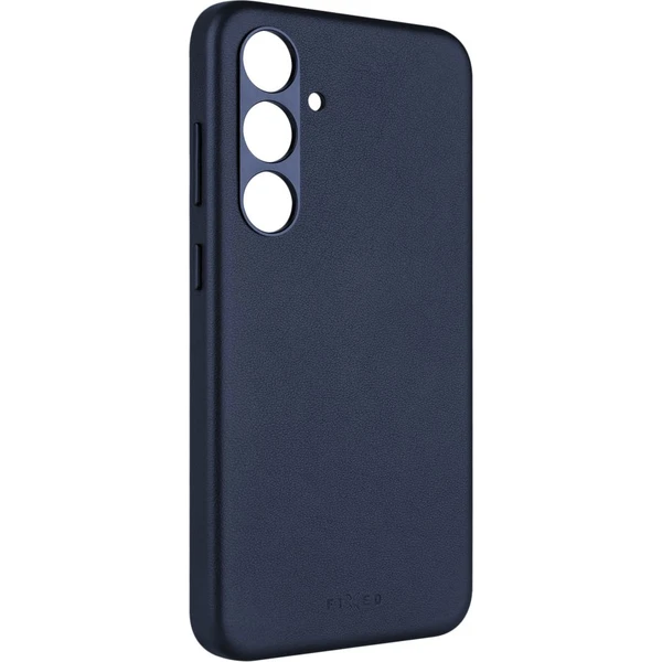 FIXED MagLeather kožený kryt s MagSafe Samsung Galaxy S24+ modrý - Puzdra - Hlavný obrázok