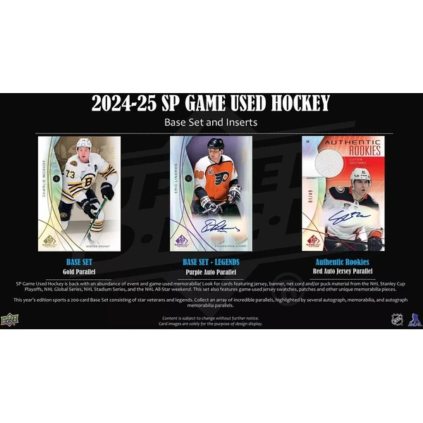 2024-25 Upper Deck SP Game Used Hockey Hobby Box - Hokejové karty - Obrázok 227F000J01