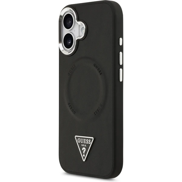 Guess PU Leather Triangle Logo MagSafe kryt iPhone 17 čierny - Puzdra - Obrázok 227c0945e5f345bf9326c13e6ce8c511
