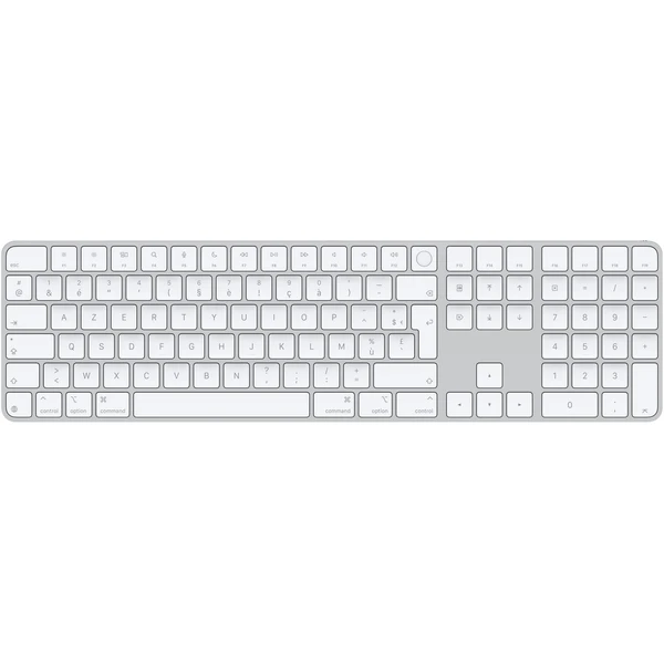 Apple Magic Keyboard s Touch ID a numerickou klávesnicou strieborná - francúzska - Klávesnice - Hlavný obrázok