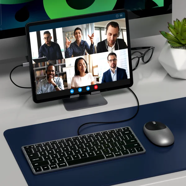 Satechi Slim W1 USB-C klávesnica US vesmírne šedá - Klávesnice - Obrázok 22BT000501