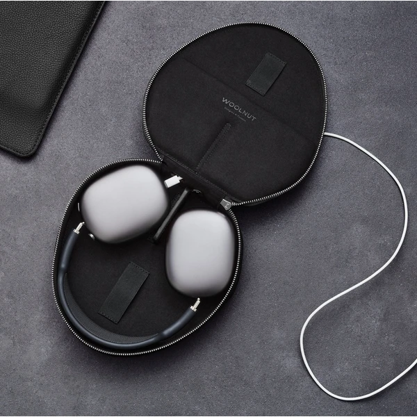Woolnut Leather kožené puzdro pre AirPods Max čierne - Puzdra - Obrázok 22KR100501