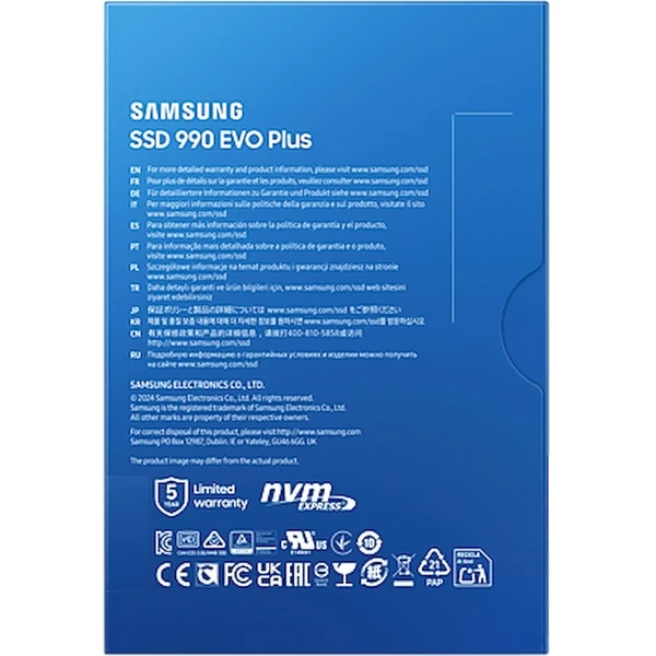 Samsung 990 EVO Plus SSD M.2 NVMe 2TB - SSD - Obrázok 22S9000J01