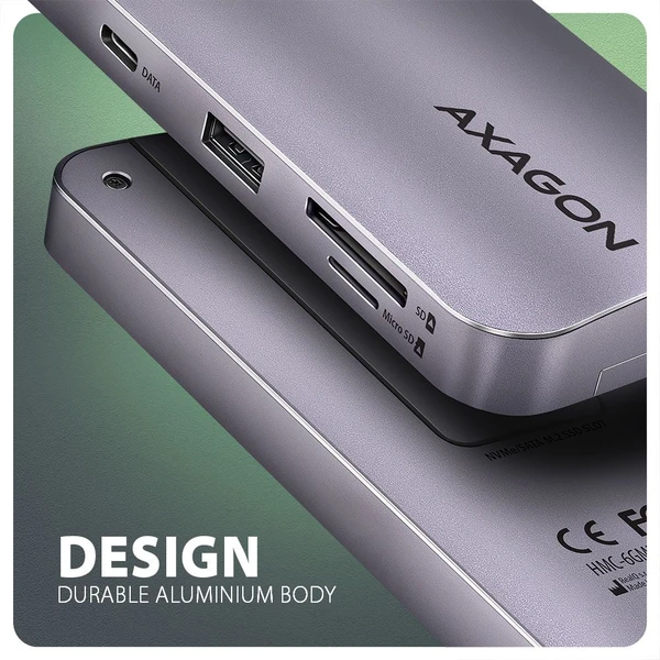 AXAGON HMC-6GM2 6v1 USB-C húb - Dokovacie stanice - Obrázok 22W3000L01