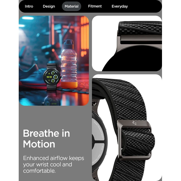 Spigen Lite Fit X V2 remienok Google Pixel Watch 4/3/2/1 41mm čierny - Remienky - Obrázok 22a3de8b11de42be990f278b52b231a8