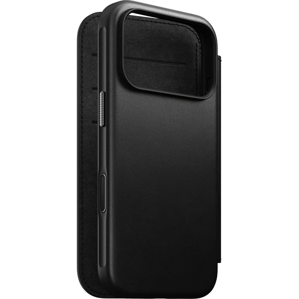 Nomad Modern Leather Folio MagSafe kožené puzdro iPhone 18 Pro Black - Puzdra - Hlavný obrázok