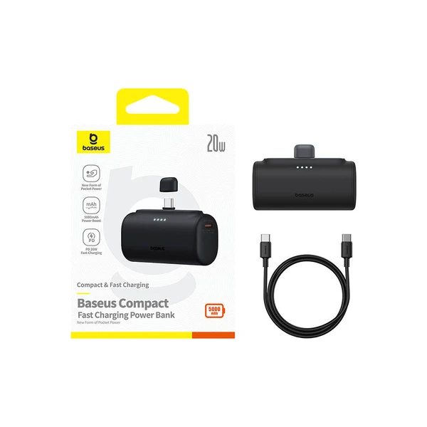 Baseus Power banka 5000mAh 20W USB-C černá - Powerbanky - Obrázok 22babf5a5e294925800c887dd9165368