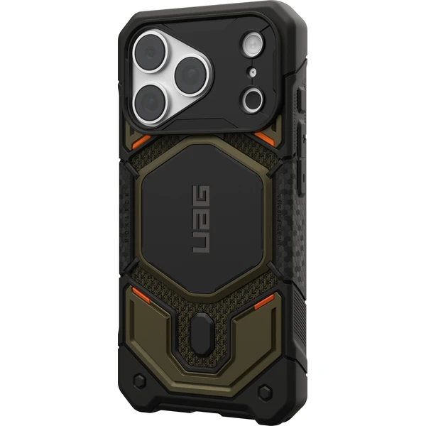 UAG Monarch Pro MagSafe Kevlar kryt iPhone 18 Pro/17 Pro zelený - Puzdra - Obrázok 22d6d339f3354f2ea06b93cf0c517e5b