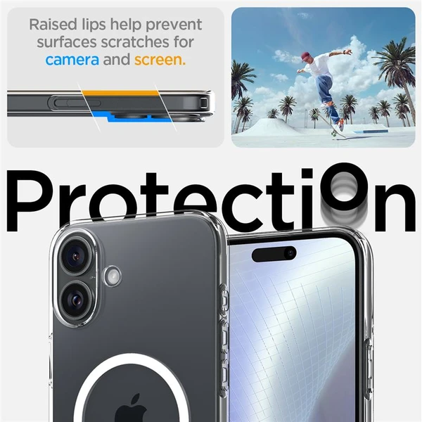 Spigen Crystal Flex MagSafe kryt iPhone 16 crystal clear - Puzdra - Obrázok 2311159333854ec1b214e0962c2ea087