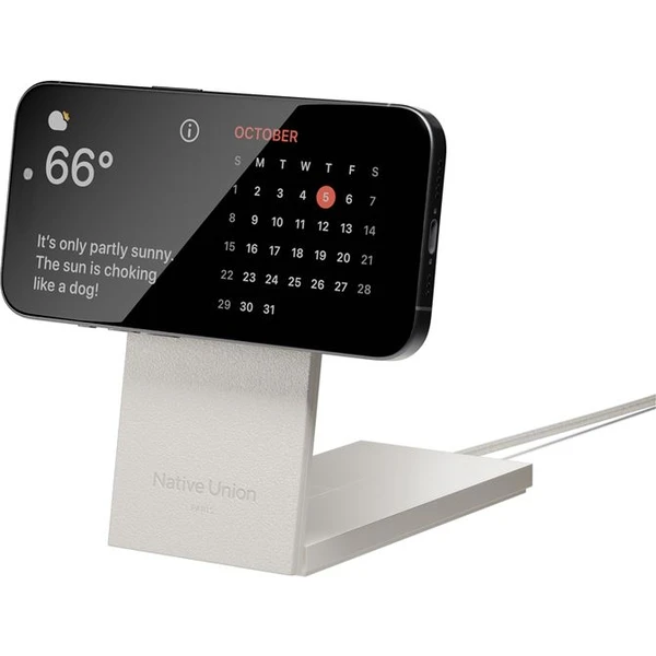 Native Union Rise 2v1 Qi2 (MagSafe) bezdrôtová nabíjačka šedá - Nabíjačky - Obrázok 232dae7137bc46af925ede2cf4a1f086