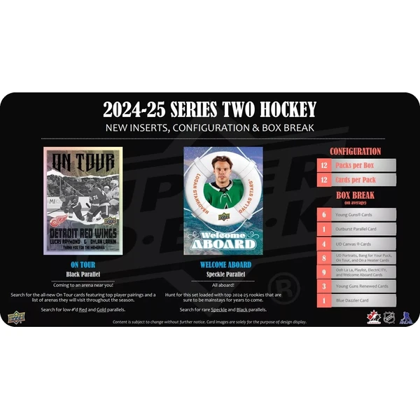 Hokejové karty 2024-25 Upper Deck Series 2 Hockey Hobby Balíček - Hokejové karty - Obrázok 233D000O01