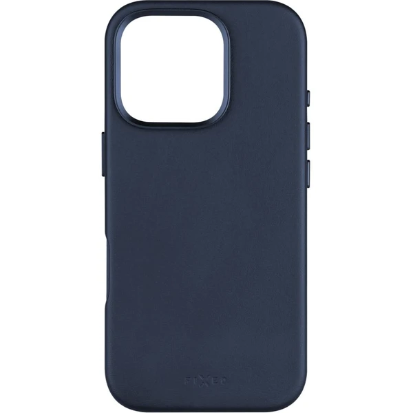 FIXED MagLeather kožený kryt s MagSafe Apple iPhone 16 Pro modrý - Puzdra - Obrázok 233ee571768749e9be969fda9103d181