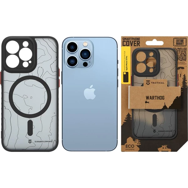 Tactical MagForce Warthog Kryt pre Apple iPhone 13 Pro Asphalt - Puzdra - Obrázok 23592501cc244a218267fc30cb455b94