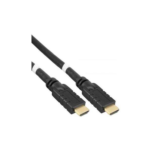 PremiumCord HDMI 2.0/HDMI 2.0 kábel s ethernetom a zosilňovačom 4K 30m čierny - Káble a redukcie - Hlavný obrázok