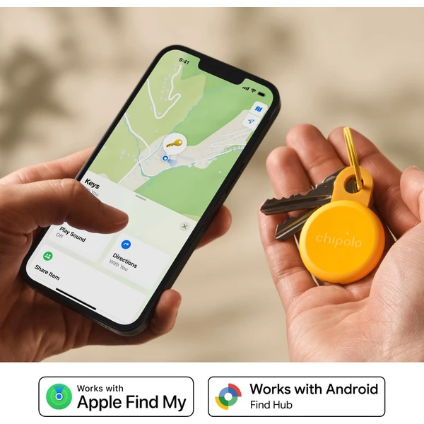 Chipolo LOOP Bluetooth lokátor medový - Lokátory - Obrázok 23DJ000K01