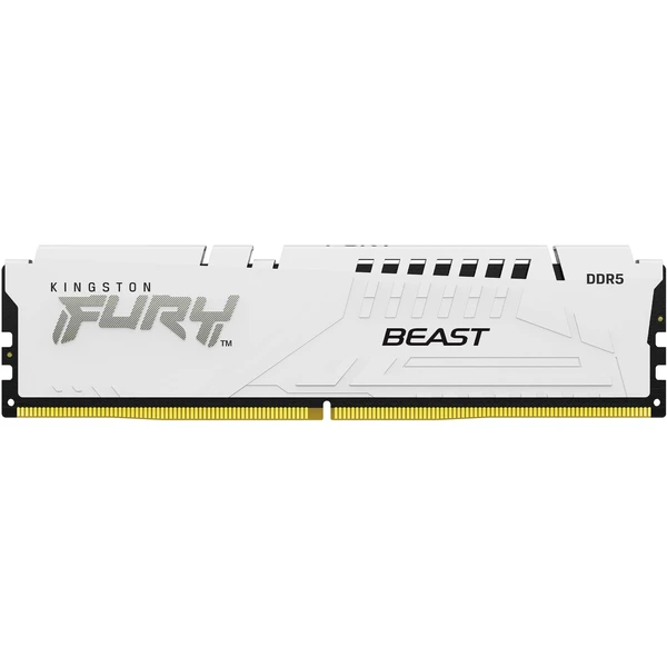 Kingston FURY Beast White DDR5 32GB 6400MT/s CL32 DIMM (1x32GB) EXPO/XMP - Operačné pamäte - Obrázok 23ME000K01