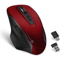 CONNECT IT Dual SmartSwitch bezdrôtová myš, USB-A + C (+1x AA batéria zadarmo) červená - Myši