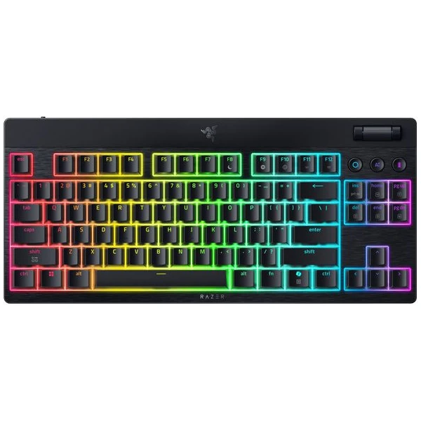 Razer BlackWidow V4 Low-profile Tenkeyless HyperSpeed ??Orange Switch herná klávesnica (US) čierna - Klávesnice - Hlavný obrázok