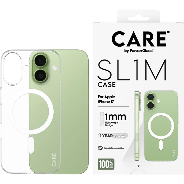 PanzerGlass® CARE SL1M (1mm) MagSafe kryt Apple iPhone 17 číry - Puzdra - Obrázok 23XL000K01