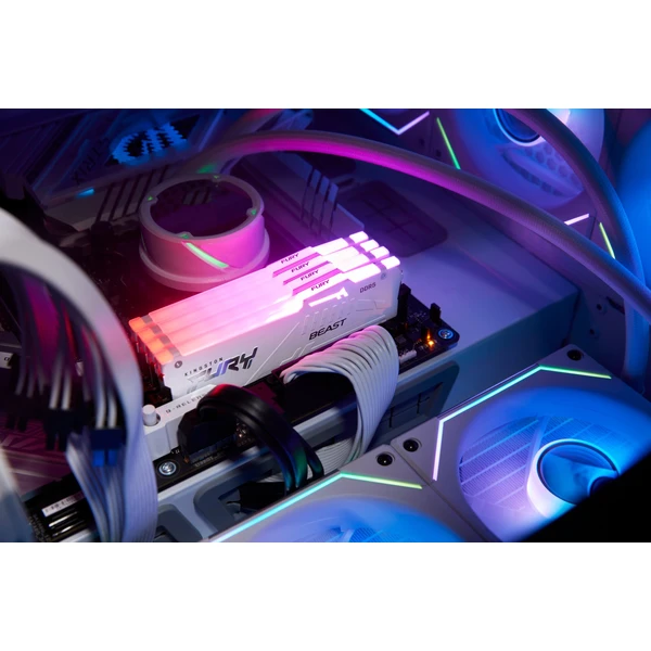 Kingston FURY Beast White RGB DDR5 64GB 6000MT/s CL36 DIMM (2x32GB) EXPO/XMP - Operačné pamäte - Obrázok 23YN100501