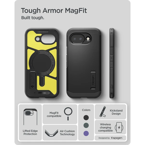 Spigen Tough Armor MagSafe kryt Google Pixel 10a čierny - Puzdra - Obrázok 23a37f60f5834e428a6b89fc52b3084d
