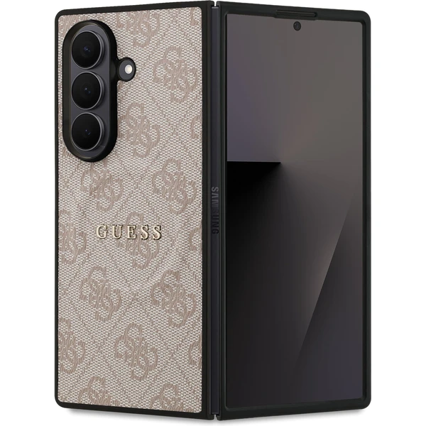 Guess PU Leather 4G Colored Ring Magnetic kryt Samsung Galaxy Z Fold 7 ružový - Puzdra - Hlavný obrázok