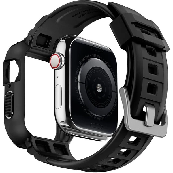 Spigen Rugged Armor Pro remienok s puzdrom Apple Watch 41/40mm čierny - Remienky - Obrázok 23b048bc977b435e933af51d6e257abc
