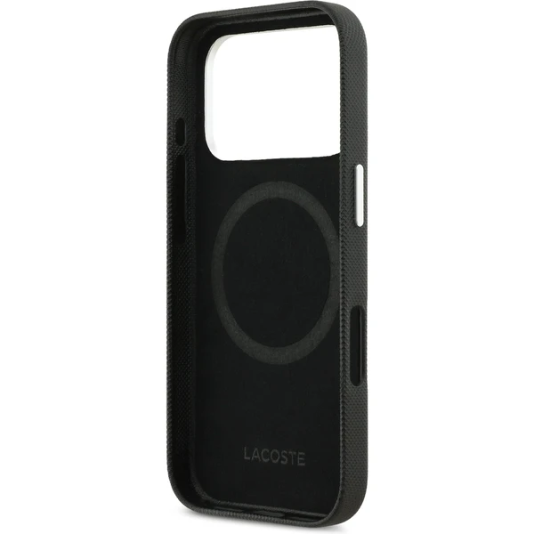 Lacoste Iconic Petit Pique Metal Logo MagSafe kryt iPhone 17 Pro Max čierny - Puzdra - Obrázok 23b199040df34ea6920c058da7999f19