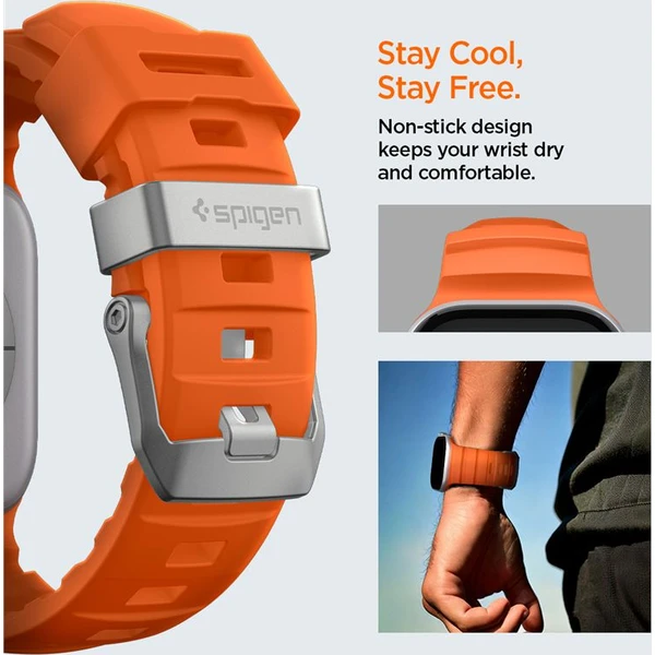 Spigen silikónový remienok Apple Watch 49/46/45/44mm oranžový - Remienky - Obrázok 23f8dd74d38c40a5a12d4bd6d64eb452