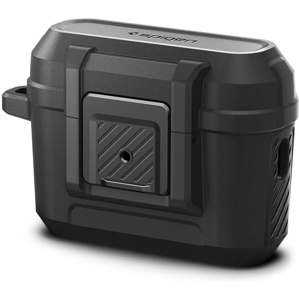 Spigen Lock Fit odolné puzdro Apple AirPods Pro 2 Gen. matne čierne - Puzdra - Obrázok 2405000J01