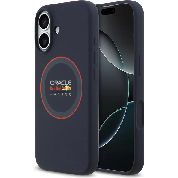 Oracle Red Bull Silicone Red Ring MagSafe kryt iPhone 17 modrý - Puzdra - Hlavný obrázok