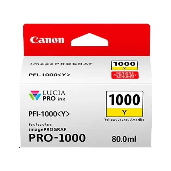 Canon PFI-1000Y cartridge žltá - Cartridge - Hlavný obrázok