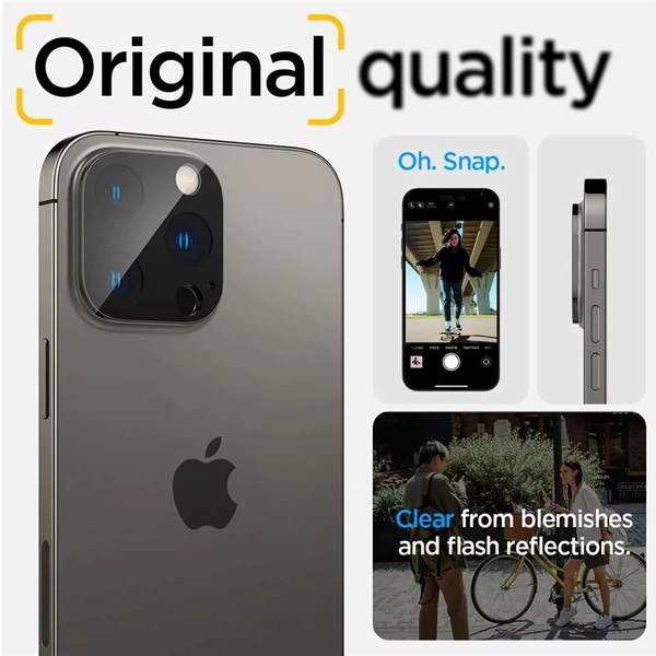 Spigen Glass tR Optik 2 Pack skla iPhone 16 Pro/16 Pro Max/15 Pro/15 Pro Max/14 Pro/14 Pro Max čiern - Ochranné fólie a sklo - Obrázok 2419000601