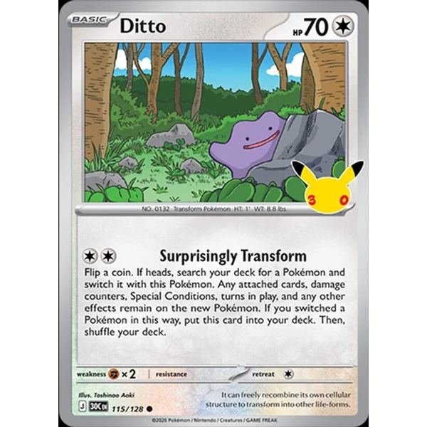 Ditto (30C 115) - 30th Celebration [Holo] - Kusové karty - Hlavný obrázok