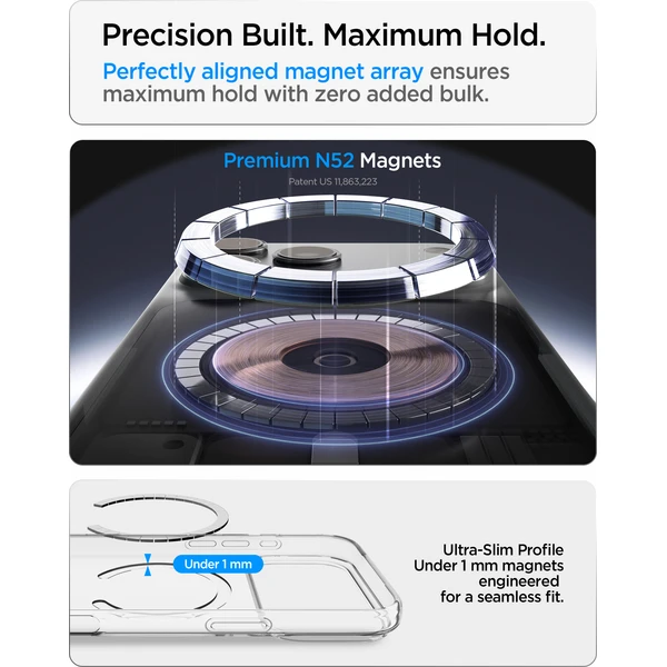 Spigen Liquid Crystal MagSafe kryt iPhone 18 Pro/17 Pro clear white - Puzdra - Obrázok 2443ee200d974c87b788cb089b7ebbbc