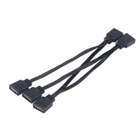 Akasa 4pin multiplikátor pre RGB LED pásy 40 cm čierny - Káble a redukcie