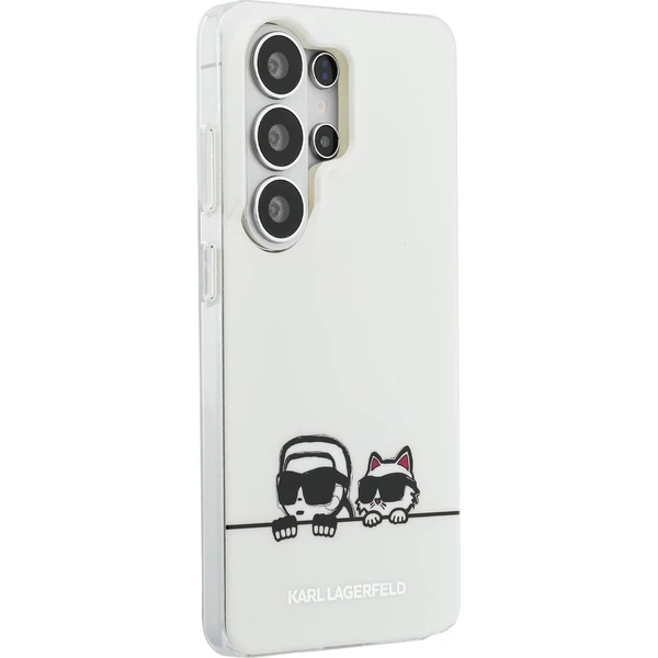 Karl Lagerfeld IML K&CH Peekaboo Logo Magnetický kryt Samsung Galaxy S26 Ultra biely - Puzdra - Obrázok 2461a775179d4fa78ac8d6327507c13f