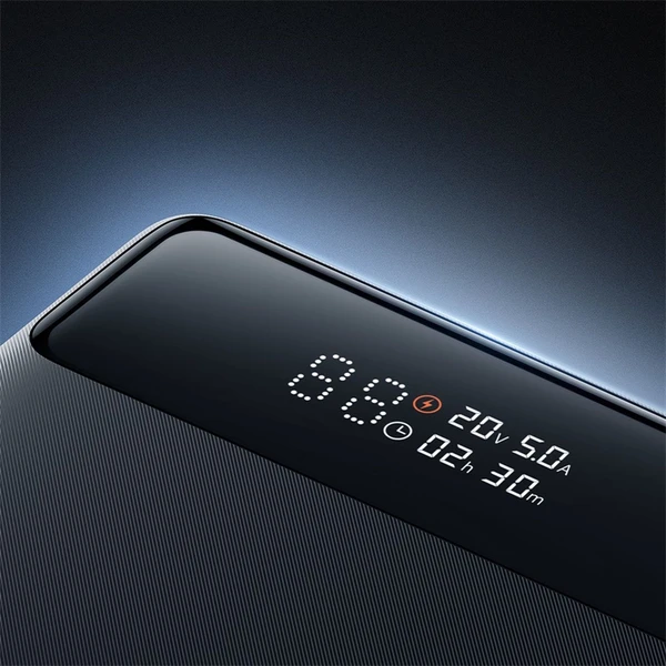 Powerbanka Baseus Blade 20000mAh 100W s digitálnym displejom a káblom USB-C/USB-C biela - Powerbanky - Obrázok 24AE000N01