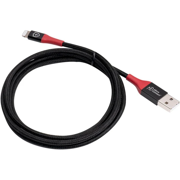 MicroConnect Safe Charge USB-A/Lightning nabíjací kábel 12W 1,5m čierny - Káble a redukcie - Obrázok 24PF000O01