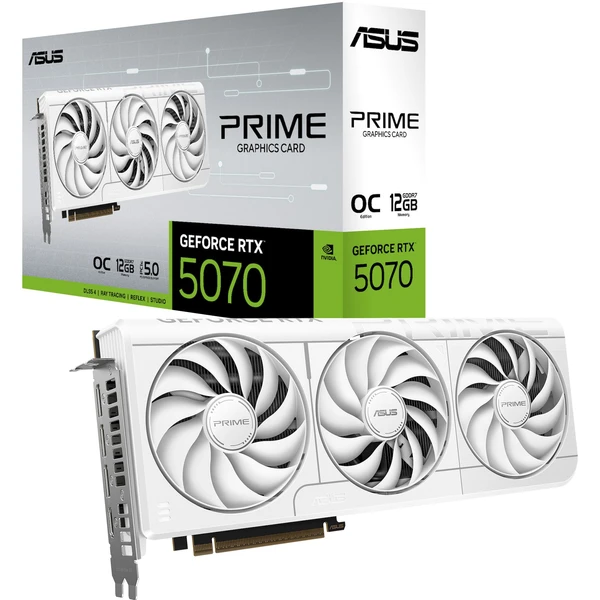 ASUS PRIME NVIDIA GeForce RTX 5070 White OC 12GB GDDR7 - Grafické karty - Obrázok 24RI000K01