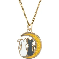 Náhrdelník Sailor Moon - Cats on the Moon - Prívesky a náhrdelníky
