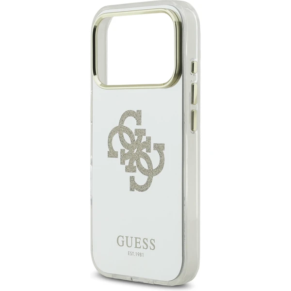 Guess PC/TPU Mirror 4G Glitter Logo MagSafe kryt iPhone 17 Pro zlatý - Puzdra - Obrázok 24ab177ad1204e14b1558a540e12ef8a
