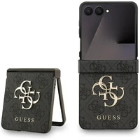 Guess PU 4G Metal Logo kryt Samsung Galaxy Z Flip 7 sivý - Puzdra