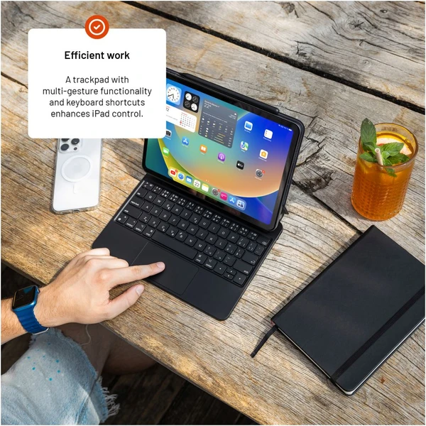 FIXED Typee púzdro s bezdrôtovou klávesnicou iPad 10,9" (2022)/iPad 11" (2025), CZ, čierna - Puzdra s klávesnicou - Obrázok 24cea28e345942afb6207fcb0f073070