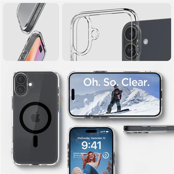 Spigen Ultra Hybrid MagSafe kryt iPhone 16 Plus black - Puzdra - Obrázok 24e976cb53a94ba7ba3faf94a1e90fbd