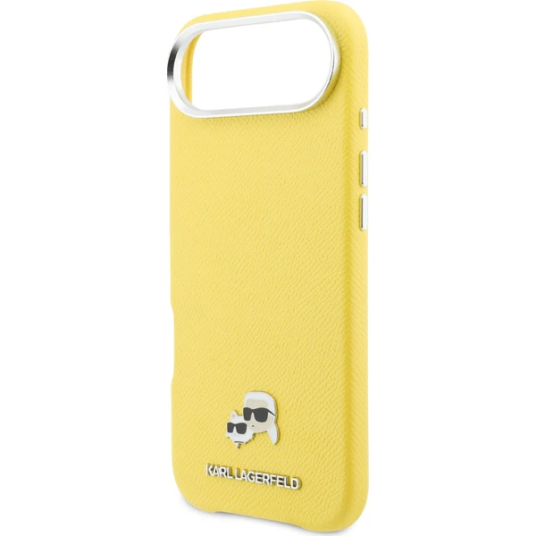 Karl Lagerfeld PU Karl and Choupette Hlavy Kolíky MagSafe kryt iPhone Air žltý - Puzdra - Obrázok 24f11cf1dcbb4f8b91641e705734bb1e