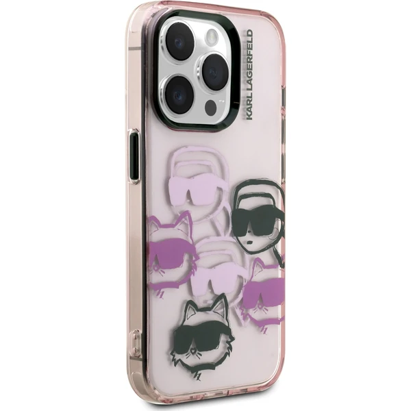 Karl Lagerfeld IML Multi K&CH Heads kryt iPhone 15 Pro ružový - Puzdra - Obrázok 250c86c5c0a144af8735260d8dd0b2a5
